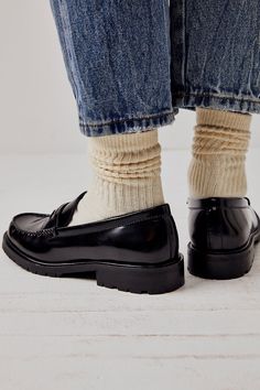 Liv Loafers | Free People Loafers Aesthetic, Penny Loafers Outfit, Loafers Outfits