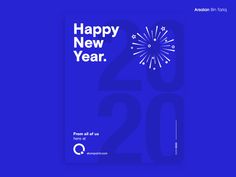 the new year is coming and it's time to celebrate with this blue poster