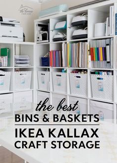 the best bins and baskets ikea kallax craft storage