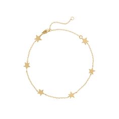 Our star bracelet is the perfect celestial addition to your bracelet stack. It features six tiny little stars that hang along delicate chain. DETAILS 6 inches long with 2 inch extender gold vermeil or .925 sterling silver Adjustable Celestial Star Jewelry, Adjustable Star-shaped Celestial Bracelets, Adjustable Celestial Star Bracelet, 14k Gold Dainty Bracelet With Star Charm, Dainty 14k Gold Bracelet With Star Charm, Adjustable Celestial Bracelets With Star Charm, Adjustable Gold Star-shaped Chain Bracelet, Adjustable Gold Star Chain Bracelet, Adjustable Gold Chain Bracelet With Star Charm