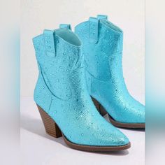 Pride 2024, Rhinestone Boots, Bar Hopping, Princess Baby, Shoes Blue, Baby Princess, Blue Rhinestones, Brand Shoes, Wedding Dress Styles