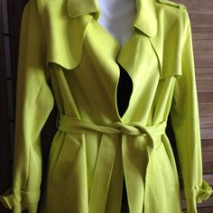 Nwot Nice Feel Material (Very Bright Neon Yellow) I Have Similar Jacket In My Closet With Different Color Nice Flattering Fit Great With Any Black Tank/Pants Underneath Belt Jacket, Belted Jacket, Forever 21 Jacket, Neon Color, Black Tank, Neon Yellow, Forever 21, Jackets & Coats, Neon