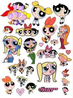 the powerpuff girls cartoon characters