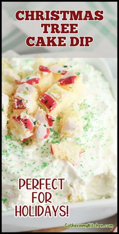 this christmas tree cake dip is perfect for holidays