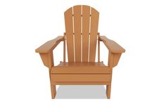 a wooden chair on a white background with clippings to the back and sides