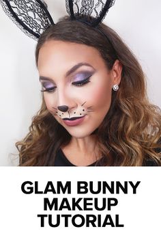 Bunny Makeup Kids, Simple Bunny Makeup, Bunny Face Paint Easy, Energizer Bunny Halloween Costume, Bunny Face Makeup, Bunny Makeup Look, Cute Toddler Halloween Costumes