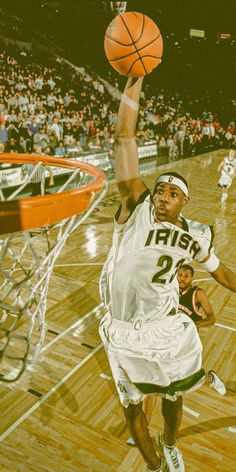 a basketball player is going to dunk the ball