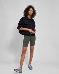 Next–to–Naked Bike Shorts - Ivy | Universal Standard Puffer Vest Fashion, Athleisure Pants, Summer Shorts Outfits, Universal Standard, Weekend Dresses, Running Yoga, Biker Short, Fashion 2024, Athleisure Wear