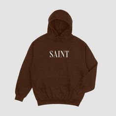 "The Saint sweatsuit is made from soft cotton, offering maximum comfort and breathability. The midweight 9.0 oz fleece provides a relaxed and confident fee for all your leisure activities. This sweatsuit delivers superior quality and dependability.  \"For we serve the Lord our God and Him only\" on left sleeve." Cotton Hoodie With Logo Print For Loungewear, Cotton Hoodie Sweats For Leisure, Cotton Sweats With Logo Print For Loungewear, Cotton Hoodie Tracksuit For Leisure, Winter Cotton Tracksuit With Relaxed Fit, Cotton Leisure Tracksuit With Hoodie, Cotton Tracksuit With Hoodie For Leisure, Sporty Cotton Tracksuit With Kangaroo Pocket, Cotton Athleisure Tracksuit With Kangaroo Pocket