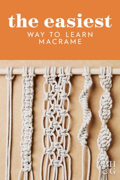 the easyest way to learn macrame is with this free pattern and instructions