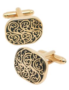 PRICES MAY VARY. Golden universal cufflinks for french shirt tuxedo in a gift box. Stainless steel material with nice workmanship. Package Include: 1 pair cufflinks in gift box High Polished Smooth Brass Material, High Resistance to Rust, Scratch, long lasting for daily wear. Perfect Cufflink Set to Wear on Daily Basis or Special Occasions. Our Cufflinks make your gift giving choice easy for Anniversaries, Special Occasions, Business, Christmas, Weddings, Birthdays, Father's Day, Valentine's Day Elegant Engraved Cufflinks, Formal Engraved Cufflinks, Elegant Black Cufflinks For Gift, Elegant Black Cufflinks For Wedding, Elegant Engraved Cufflinks For Business, Elegant Black Wedding Cufflinks, Black Cufflinks For Wedding And Father's Day, Formal Engraved Rectangular Cufflinks, Engraved Rectangular Cufflinks For Formal Wear