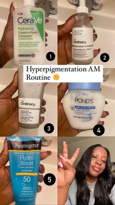 Hyperpigmentation Skincare, Skin Care Hyperpigmentation, Natural Face Skin Care, Black Skin Care, Skin Care Tutorial, Clear Skin Tips