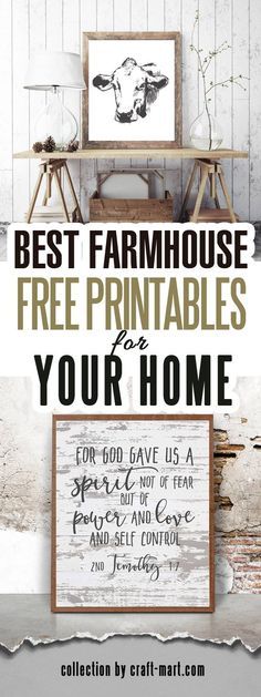 the best farmhouse house free printables for your home