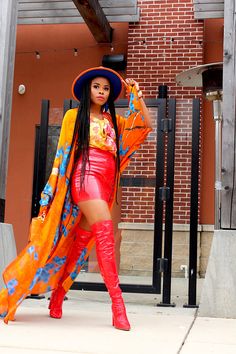 Orange oversized kimono - Tomgfashion Afro Punk Outfits, Fits Plus Size, Oversized Kimono, Bow Crop Tops, Holiday Outfits Women, Winter Outfits Aesthetic, Asymmetric Jacket, Quirky Fashion, Summer Fashion Dresses