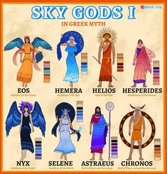 the six goddesss in greek mythology