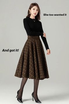 Are you Thinking Classy and elegant with a pint of vintage? The Hexagon House of the Ladies got you girl! A plaid midi girl fit for you style! Love your sell buy for your self, or maybe a gift for your favorite woman, for your bff, for mother, or maybe if a pretty girl like you has, a daughter? Get it now! Midi Wool Plaid Skirt, Swing Wool Skirt, Wool Circle Skirt, Winter Autumn Skirt Women, High Waisted Wool Skirt, Retro Tartan Wool Skirt 4498 Winter Full Skirt With Gathered Detail, Gathered Full Skirt For Winter, Non-stretch Full Skirt For Winter, Non-stretch Knee-length Winter Skirt, Retro Winter Skirt, Winter Stretch Skirt, Winter Retro Knee-length Skirt, Retro Knee-length Winter Skirt, Retro Winter Lined Skirt