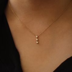 Diamond Drop Necklace Diamond Pendant Necklace Natural - Etsy Necklace Diamond Pendant, Diamond Drop Necklace, Diamonds Necklace, Bezel Necklace, Diamond Solitaire Necklace, Necklace Diamond, Necklace Wedding, Yellow Gold Chain, Diamond Drops