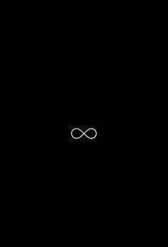 an infinite sign is shown in the dark