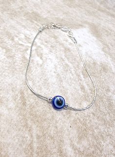 Silver evil eye bracelet for girl women Body Affirmations, Evil Eye Jewelry Bracelet, Anklet Tattoos For Women, Kada Design, Evil Eye Bracelet Silver, Silver Evil Eye Bracelet, Evil Eye Hand, Silver Bracelet For Women, Bride Entry