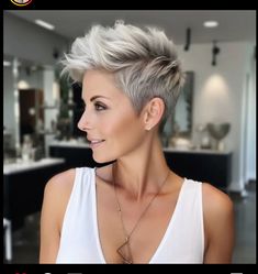 Short Spiked Hair, Short Silver Hair, Short Hair Images, Spiked Hair