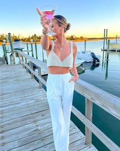 $27.69 Beaded Top Outfit, White Fishnet Top, Pearl Crop Top, Preppy Mode, Beaded Crop Top, Top Spaghetti Strap, Top Pearl, Spaghetti Strap Crop Top, Spaghetti Strap Top