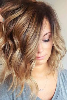 Sun Kissed Brown Ombre Hair Color For Brunettes, Brunette Color, Hair Color Highlights, Ombre Hair Color, Salon Design, Ash Blonde, Light Brown Hair