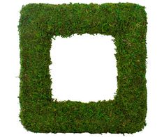 the shape of a square made out of grass