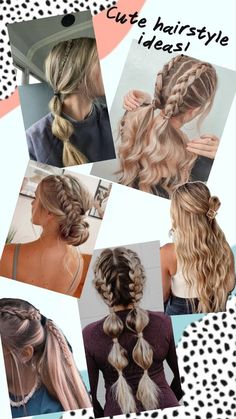 Beach Hair Ideas, Hair Ideas For Kids, Preppy Hairstyles, Wacky Hair Day, Hair Bows Diy, Hairstyle Examples, Easy Hairstyles For Thick Hair, Cute Hair Colors