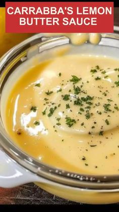 a close up of a soup in a bowl