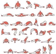 an image of a man doing exercises on his feet and legs in different positions, including the