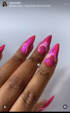 Loud Nails, Art Deco Nails, Sassy Nails, Glam Nails, Oval Nails, Unique Nails, Fire Nails, Dope Nails