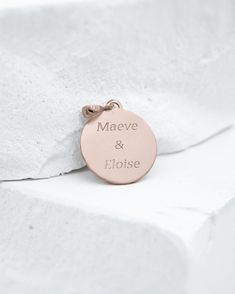 Handprints & Footprints Coin Charm in solid 14k yellow, white or rose gold with diamonds and amethyst made using your loved ones’ actual prints. We can substitute stones. Available with 1, 2 or 3 stones We can work either with handprints / footprints you already have or we can provide a simple Print Kit so you can take your prints easily at home. Each piece is made to order in our studio in New York. Every piece of our jewelry comes in our signature Matanai packaging, complete with a polishing c Personalized Rose Gold Jewelry With Engraving Option, Customizable Rose Gold Promise Jewelry, Luxury Rose Gold Jewelry With Hallmarks, Rose Gold Pendant Jewelry With Engraving Option, Rose Gold Round Pendant Jewelry With Engraving Option, 14k Rose Gold Jewelry Stamped 14k As Gift, 14k Rose Gold Stamped Jewelry Gift, Rose Gold Round Jewelry With Engraving Option, Elegant Rose Gold Jewelry With Engraving Option