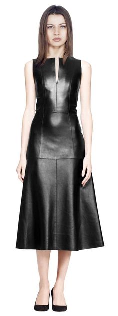 Leather Dress Women, Black Leather Dress, Leather Midi Dress, Black Leather Dresses, Solange Knowles, Leather Mini Dress, Faux Leather Dress, Rocker Chic, Looks Chic