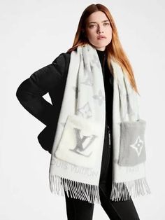 Gender: Women   Brand: LOUIS VUITTON   Product Name: Cold Reykjavik Scarf M79232   Bags Alora Code: 72347790   Origin: Italy   Designer Style ID M79232 Louis Vuitton Paris, Long Fringe, Monogram Pattern, Fur Scarf, Louis Vuitton Official, Reykjavik, Chic Me, Timeless Handbag, Luxe Fashion