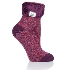 Size: Women's 5-9Also fits: Men's 4-8Only available in this size at this time.The same warmth and comfort as the ORIGINAL™ Heat Holders® Crew sock, but in a shorter ankle length with pretty feather turn over cuffs! Ideal for lounging around the home. Includes heart and "... and Relax" shaped non-slip grippers on the bottom to provide better traction on indoor wood or tiled surfaces. Wrapped in a decorative ribbon, these lounge socks make a thoughtful gift! Keep feet warm on the coldest of days a Feather Cuff, Slouch Socks, Bed Socks, Feather Tops, Work Socks, Crew Sock, Cotton Socks, Solid Tops, Socks And Hosiery