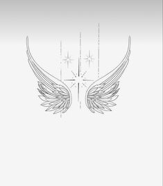 an image of two wings on a white background