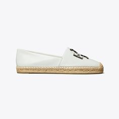 A timeless warm-weather shoe, crafted in soft leather. The Ines Espadrille features a double-stacked leather logo and a jute platform. Pair with jeans or a dress for a classic seasonal style. Designer Espadrilles, Footwear Design Women, Leather Logo, Seasonal Fashion, A Dress, Strap Sandals, Warm Weather, Women Empowerment, Soft Leather