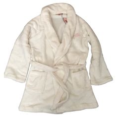 Victoria`S Secret Women's Cozy Robe Size: Xs/S So Soft You'll Never Want To Take It Off. In Allover Faux Fur With A Tie Waist. Color: Ivory Embroidery At Chest Front Pockets Tie Waist 34" From Shoulder; Hits At Thigh Imported Polyester Size: Xs/S 100% Authentic Brand New With Tag Winter White Sleepwear For Relaxation, White Winter Sleepwear For Relaxation, Cream Winter Sleepwear For Loungewear, Fitted Sleepwear For Winter Relaxation, Fitted Winter Sleepwear For Relaxation, White Cozy Winter Sleepwear, Cozy White Winter Sleepwear, Fitted Sleepwear For Winter Loungewear, Soft Fitted Sleepwear For Lounging