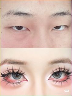 Doyuin Makeup, Monolid Eye Makeup, Monolid Eyes, Monolid Makeup, Enhance Beauty, Douyin Makeup, Double Eyelid, How To Do Makeup, Round Eyes