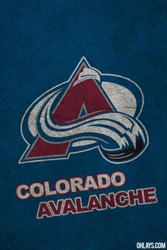 the colorado avalanche logo on a blue towel