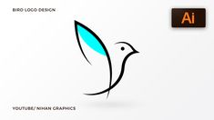 the bird logo design is designed in adobe and photoshopped to look like an image