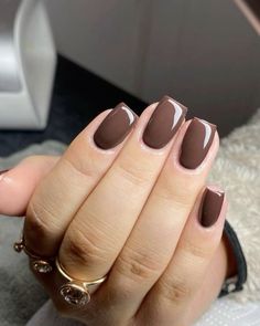 Short Square Nails, Her Nails, Thanksgiving Nails