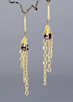 Garnet Wedding, Gold Overlay, Red Garnet, Wedding Earrings, Bridal Earrings, Deep Red, Satin Finish, Garnet, Wedding Jewelry