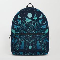 Designing our premium Backpacks is a meticulous process, as Artists have to lay out their artwork on each component. One size fits all men and women, with heavy-duty construction that's able to handle the heavy lifting for all your school and travel needs.       - Standard unisex size: 17.75" (H) x 12.25" (W) x 5.75" (D)    - Crafted with durable spun poly fabric for high print quality    - Interior pocket fits up to 15" laptop    - Padded nylon back and bottom    - Adjustable shoulder straps Blue Backpack For Overnight Trips, Back To School Backpack For Overnight Trips, Plant Backpack, D Craft, Heavy Lifting, Designer Backpacks, Kids Backpacks, School Backpacks, Potted Plants