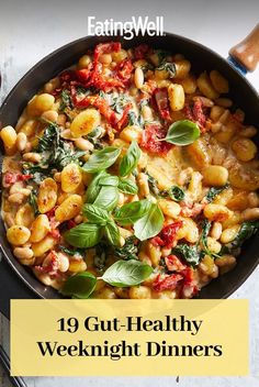 These high-fiber recipes have lots of gut-healthy ingredients, like beans, broccoli and apple, so you can end your day with something healthy and delicious in just half an hour. High Fiber Dinner, Healthy Gut Recipes, Gut Health Recipes, Budget Recipes, High Fiber Foods, Vegetarian Dinners, Healthy Comfort Food, Health Dinner Recipes