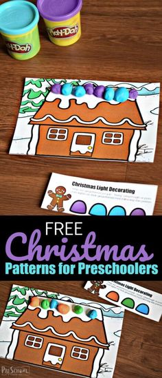 free christmas patterns for preschoolers