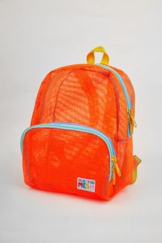 A great sporty style as a daily bag, beach buddy, or festival companion. This small backpack features a large front pocket with double zipper pull and main compartment. Super soft adjustable top loop & webbing. Content + Care Tear resistant 100% vinyl coated mesh Spot Clean Made in USA Size 13" height x 10" width x 4.5" main pocket depth, 1 lb 6" deep including front pocket | Mokuyobi Mesh Mini Backpack in Tiger, Men's at Urban Outfitters Daily Bag, Small Backpack, Sporty Style, Mini Backpack, Size 13, Front Pocket, Urban Outfitters, Made In Usa, Backpacks