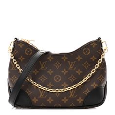 This is an authentic LOUIS VUITTON Monogram Boulogne NM in Black. This bag is crafted of Louis Vuitton monogram-coated canvas. It features polished gold tone hardware, an adjustable leather shoulder strap, an optional gold chain strap, and a top zipper that opens to a black interior with a pocket. 1430823 Luxury Coated Canvas Shoulder Bag With Gold-tone Hardware, Gold Monogram Canvas Shoulder Bag With Branded Hardware, Luxury Shoulder Bag With Gold-tone Hardware And Coated Canvas, Luxury Monogram Canvas Shoulder Bag For Everyday, High-end Gold Monogram Canvas Shoulder Bag, Luxury Monogram Canvas Shoulder Bag, Classic Gold Monogram Canvas Shoulder Bag, Gold Monogram Canvas Bag With Gold-tone Hardware, Luxury Gold Monogram Canvas Shoulder Bag