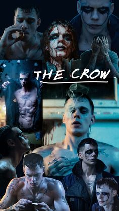 the crow movie poster with many different images