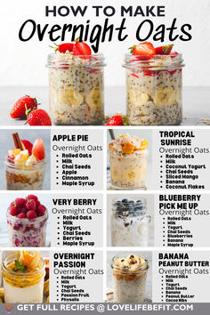 an image of overnight oats in jars